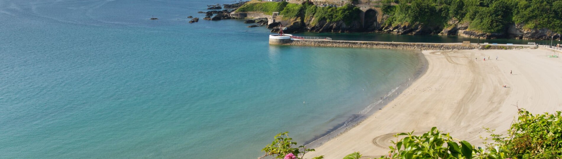 Cornwall sandy beach Looe