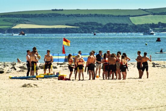 People gathering for Watersports